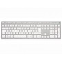 Hamlet XKKITA-MCBT tastiera Bluetooth Italiano Argento, Bianco (XKKITA-MCBT)