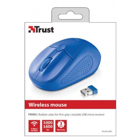 Trust 20786 mouse Ambidestro RF Wireless Ottico 1600 DPI (20786)