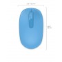 Microsoft 1850 mouse Ambidestro RF Wireless Ottico 1000 DPI (U7Z-00065)