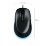 Microsoft Comfort 4500 mouse Ambidestro USB tipo A BlueTrack 1000 DPI (4FD-00024)