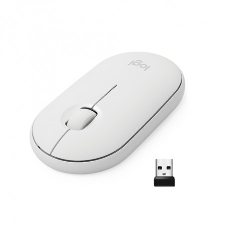 Logitech Pebble M350 mouse Ambidestro Wireless a RF + Bluetooth Ottico 1000 DPI (910-005716)