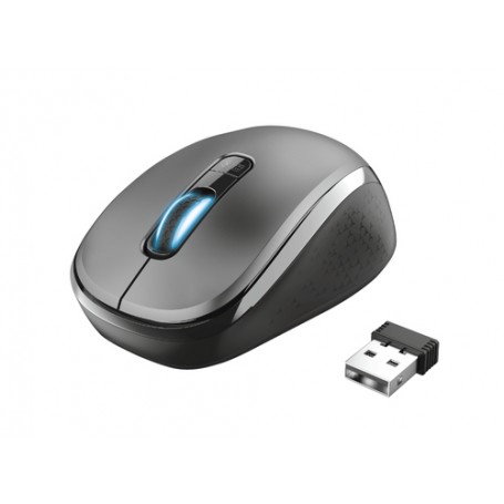 Trust Yvi mouse Ambidestro Wireless a RF + Bluetooth Ottico 1600 DPI (24208TRS)