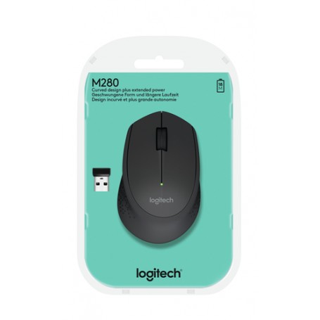 Logitech M280 mouse Mano destra RF Wireless Ottico 1000 DPI (910-004287)