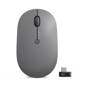 Lenovo Go Multi-Device mouse Ambidestro Wireless a RF + Bluetooth Ottico 2400 DPI (4Y51C21217)