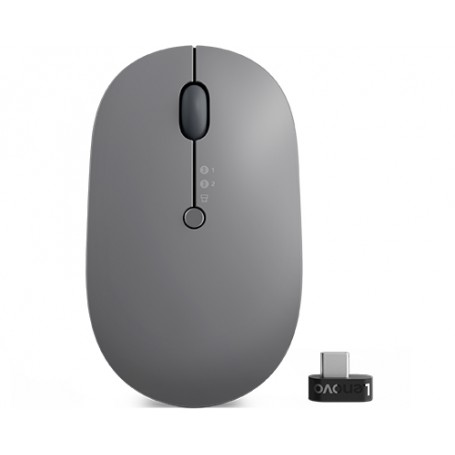 Lenovo Go Multi-Device mouse Ambidestro Wireless a RF + Bluetooth Ottico 2400 DPI (4Y51C21217)