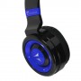 Techmade TM-046-BL cuffia e auricolare Con cavo e senza cavo A Padiglione MUSICA Micro-USB Bluetooth Nero, Blu (TM-046-BL)