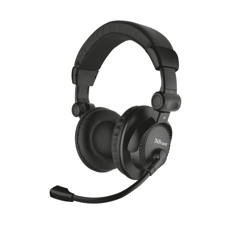 Trust Como Auricolare Cablato A Padiglione Musica e Chiamate Nero (21658)