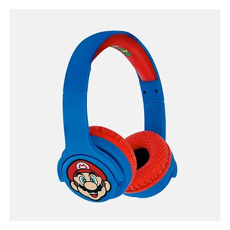 OTL Technologies SM0694 cuffia e auricolare Wireless A Padiglione Giocare Bluetooth Blu, Rosso (SM0694)