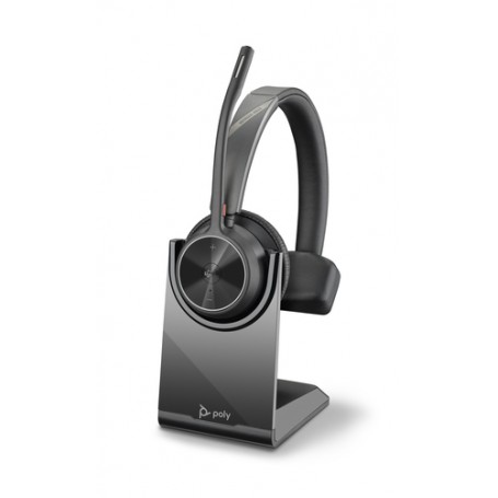 POLY Voyager 4310 UC Auricolare Wireless A Padiglione Ufficio USB tipo-C Bluetooth Base di ricarica Nero (218474-02)