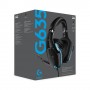 Logitech G G635 7.1 Surround Sound LIGHTSYNC Gaming Headset Auricolare Cablato A Padiglione Giocare Nero, Blu (981-000750)