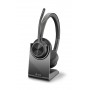 POLY Voyager 4320 UC Auricolare Wireless A Padiglione Ufficio USB tipo-C Bluetooth Base di ricarica Nero (218479-01)