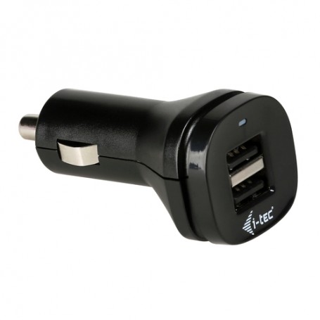 i-tec CHARGER-CAR2A1 Caricabatterie per dispositivi mobili Nero Auto (CHARGER-CAR2A1)