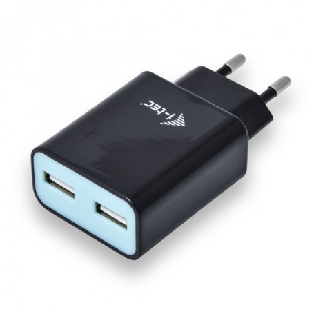 i-tec CHARGER2A4B Caricabatterie per dispositivi mobili Nero Interno (CHARGER2A4B)