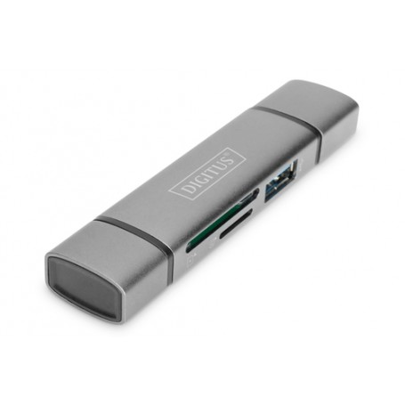 Digitus Dual Card Reader Hub USB-C™ / USB 3.0, OTG (DA-70886)
