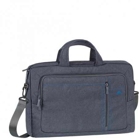 Rivacase 7530 grey Laptop Canvas bag 15.6 / 6 borsa per notebook 39,6 cm (15.6") Valigetta ventiquattrore Grigio talpa (7530GY)