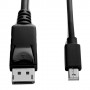 V7 Mini DisplayPort maschio a DisplayPort maschio, 1 metro 3,3 piedi, DisplayPort spec 1.3, fino a 4K, ris (V7MDP2DP-01M-BLK-1E)