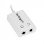 StarTech.com Adattatore Sdoppiatore Cuffie 3.5mm - Cavo splitter per Jack da 3.5mm Maschio a 2 Femmine (MUY1MFFADPW)