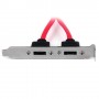 StarTech.com Supporto slot piastra SATA con 2 porte eSATA (ESATAPLATE2)