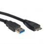 ROLINE 11.02.8875 cavo USB 2 m USB 3.2 Gen 1 (3.1 Gen 1) USB A Micro-USB B Nero (RO11.02.8875)