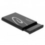 DeLOCK 42610 contenitore di unità di archiviazione Box esterno HDD/SSD Nero 2.5" (42610)