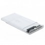 DeLOCK 42617 contenitore di unità di archiviazione Box esterno HDD/SSD Trasparente 2.5" (42617)