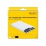 DeLOCK 42617 contenitore di unità di archiviazione Box esterno HDD/SSD Trasparente 2.5" (42617)