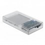 DeLOCK 42622 contenitore di unità di archiviazione Box esterno HDD/SSD Trasparente 2.5" (42622)