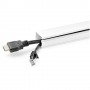 StarTech.com Canalina per la gestione dei cavi solida con nastro adesivo e coperchio, 29 mm P x 20mm H - 1,8m L , c (CBMOWD3220)