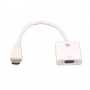 V7 Adaptador blanco de vídeo con conector HDMI macho a VGA hembra (CBLHDAV-1E)