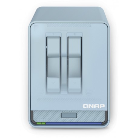 QNAP QMiroPlus-201W NAS Desktop Collegamento ethernet LAN Blu J4125 (QMIROPLUS-201W)