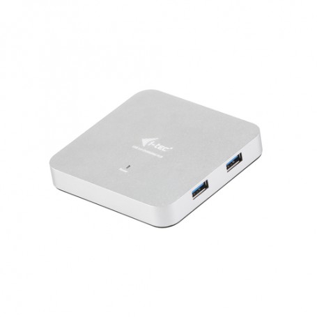 i-tec Metal U3HUBMETAL4 hub di interfaccia USB 3.2 Gen 1 (3.1 Gen 1) Type-A 5000 Mbit/s Argento (U3HUBMETAL4)