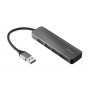 Trust Halyx Aluminium 4-Port USB 3.2 Hub Grigio (23327)