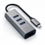 Satechi ST-TC2N1USB31AM hub di interfaccia USB 3.2 Gen 1 (3.1 Gen 1) Type-C 5000 Mbit/s Grigio (ST-TC2N1USB31AM)