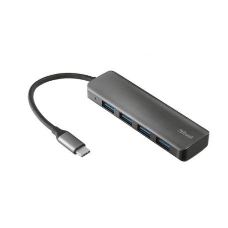 Trust 23328 hub di interfaccia USB 3.2 Gen 1 (3.1 Gen 1) Type-A 5000 Mbit/s Grigio (23328)