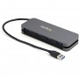 StarTech.com HB30AM4AB hub di interfaccia USB 3.2 Gen 1 (3.1 Gen 1) Type-A 5000 Mbit/s Nero, Grigio (HB30AM4AB)
