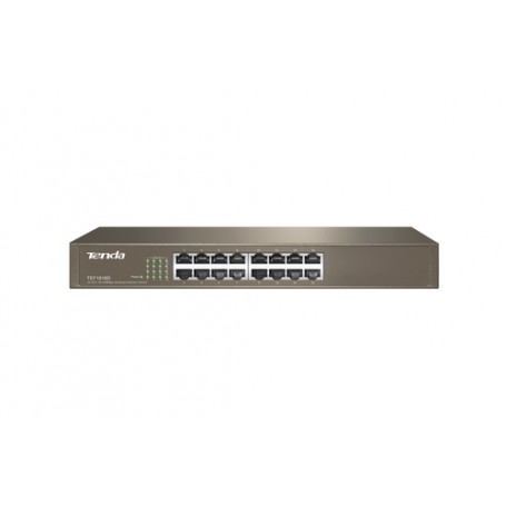 Tenda TEF1016D switch di rete Non gestito Fast Ethernet (10/100) Grigio (TEF1016D)