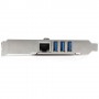 StarTech.com Scheda Espansione PCI Express USB 3.0 a 3 porte con UASP + Gigabit Ethernet (PEXUSB3S3GE)