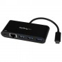 StarTech.com Hub USB-C a 3 porte con Gigabit Ethernet e 60W di alimentazione Passthrough per il caricamento Laptop (HB30C3AGEPD)