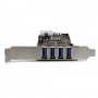 StarTech.com Adattatore scheda SuperSpeed USB 3.0 con 4 porte PCI Express (PCIe) con 2 canali da 5 Gbps dedicati - (PEXUSB3S42V)