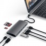 Satechi Multi-Port Adapter V2 Dock st. USB 3.2 Gen 1 (3.1 Gen 1) Type-C 10000 Mbit/s Grigio (ST-TCMA2M)