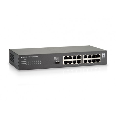 LevelOne GEU-1621 switch di rete Gigabit Ethernet (10/100/1000) Grigio (GEU-1621)