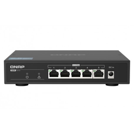 QNAP QSW-1105-5T switch di rete Non gestito Gigabit Ethernet (10/100/1000) Nero (QSW-1105-5T)