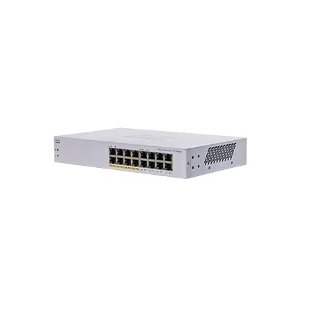 Cisco CBS110 Non gestito L2 Gigabit Ethernet (10/100/1000) Supporto Power over Ethernet (PoE) 1U Grigio (CBS110-16PP-EU)