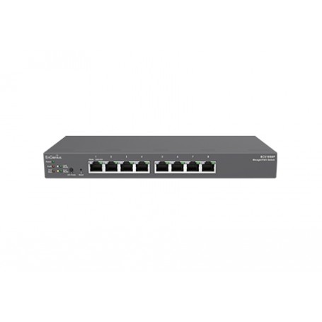 EnGenius ECS1008P switch di rete Gestito L2 Gigabit Ethernet (10/100/1000) Supporto Power over Ethernet (PoE) Nero (ECS1008P)