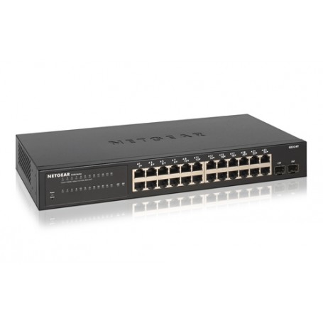 Netgear GS324T Gestito Gigabit Ethernet (10/100/1000) Nero (GS324T-100EUS)