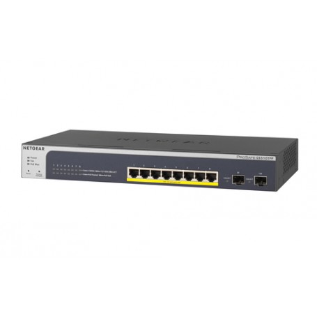Netgear GS510TPP Gestito L2/L3/L4 Gigabit Ethernet (10/100/1000) Supporto Power over Ethernet (PoE) Nero (GS510TPP-100EUS)