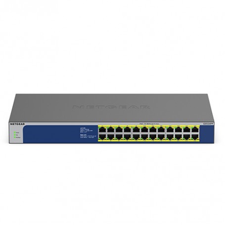 Netgear GS524PP Non gestito Gigabit Ethernet (10/100/1000) Supporto Power over Ethernet (PoE) Grigio (GS524PP-100EUS)