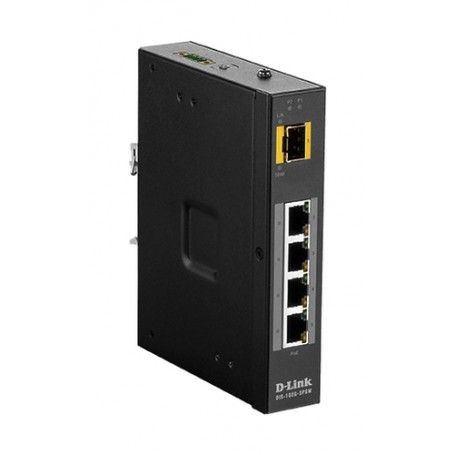 D-Link DIS‑100G‑5PSW Non gestito L2 Gigabit Ethernet (10/100/1000) Supporto Power over Ethernet (PoE) Nero (DIS-100G-5PSW)