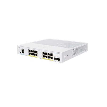 Cisco CBS350-16P-E-2G-EU switch di rete Gestito L2/L3 Gigabit Ethernet (10/100/1000) Argento (CBS350-16P-E-2G-EU)