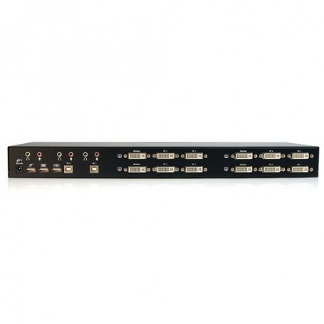 StarTech.com Switch KVM USB DVI Dual Link 2 porte Quad Monitor con audio e hub (SV231QDVIUA)